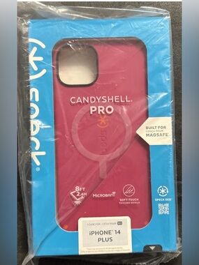 Speck Candyshell Pro MagSafe-Compatible iPhone 14 Plus and 15 Plus Case - Pink